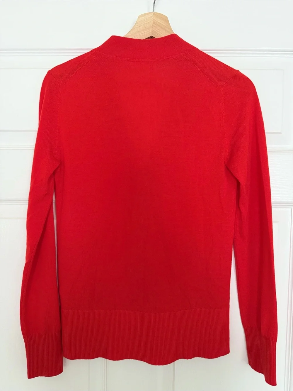 Tory Burch Red V-Neck Button Cardigan Sweater, XS/TP